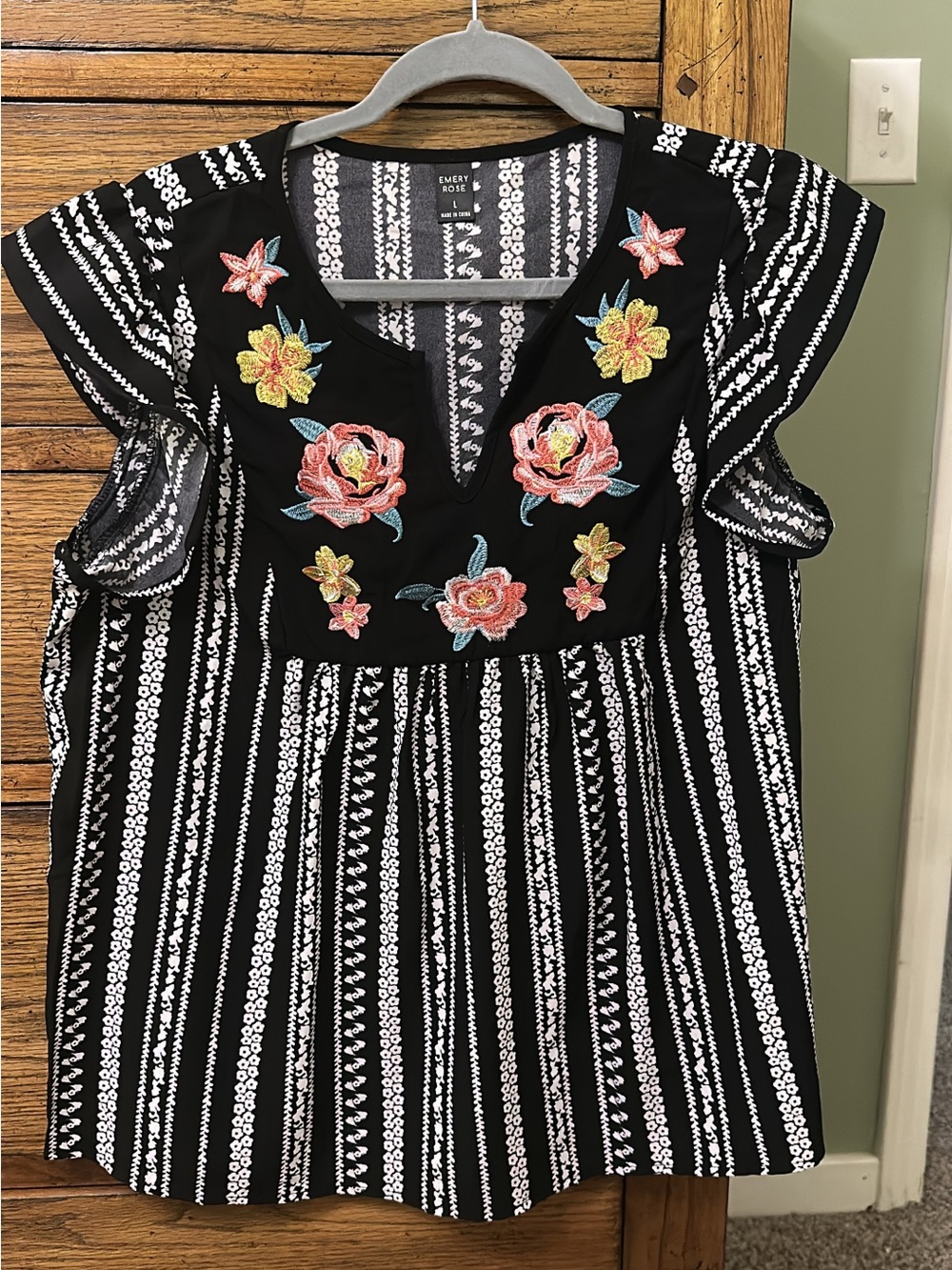 Emory Rose embroidered top